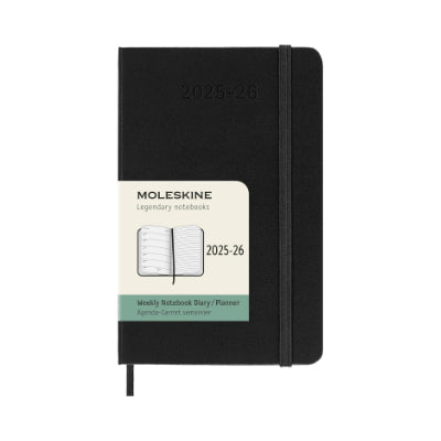 Moleskine 2025-2026 / 18-Month Diary : Weekly (Large Hardcover Black)