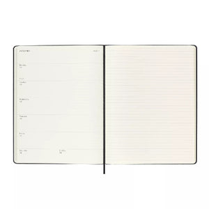 Moleskine 2025 Weekly 12-Month Extra Large Diary (Black Hardcover)