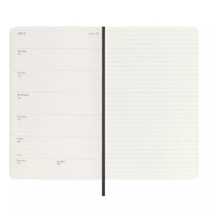 Moleskine 2025 Weekly 12-Month Large Diary (Black Softcover)