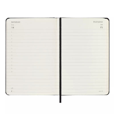 Moleskine 2025 Daily 12-Month Pocket Diary (Black Hardcover)