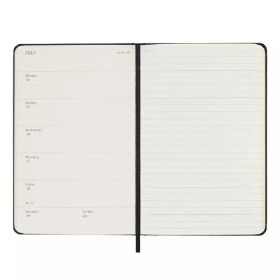 Moleskine 2025 Weekly 12-Month Pocket Diary (Black Hardcover)