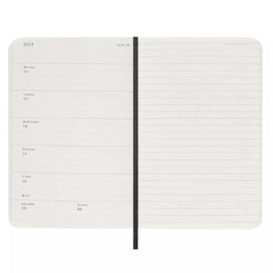 Moleskine 2025 Weekly 12-Month Pocket Diary (Black Softcover)