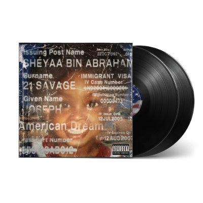 21 Savage - American Dream (Standard Black 2LP Vinyl) - Happy Valley
