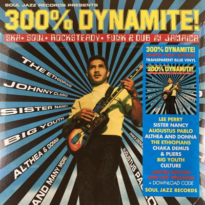 300% Dynamite Ska Soul Rocksteady Funk And Dub In Jamaica (Limited Blue Coloured Vinyl) (RSD2024)