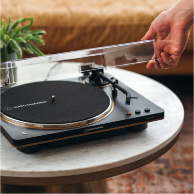 Audio Technica - AT-LP70BT (Analog & Bluetooth Turntable)(Black & Bronze Colour)