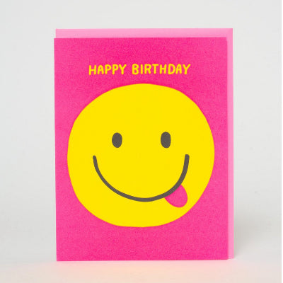 Ashkahn Card - Happy Birthday (Yellow Face)
