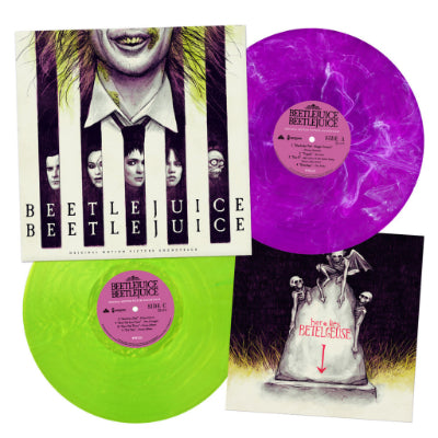 Beetlejuice Beetlejuice: Original 2024 Motion Picture Soundtrack (Purple w/ White Smoke and Fluorescent Green w/ White Smoke 2LP Vinyl)