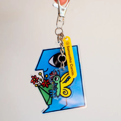 Buncha Blooms Charm Keyring - Samantha Curcio