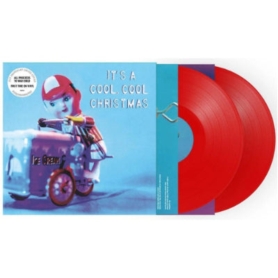 Various - It's A Cool Cool Christmas (Clear Red Coloured Vinyl)