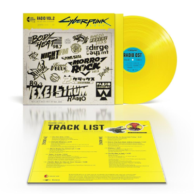 Cyberpunk 2077 Radio Vol. 2 - Original Video Game Soundtrack (Opaque Yellow Coloured Vinyl) (Corner Sleeve Fold Damage Copies)