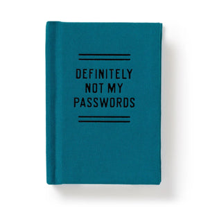 Definitely Not My Passwords - Password Diary