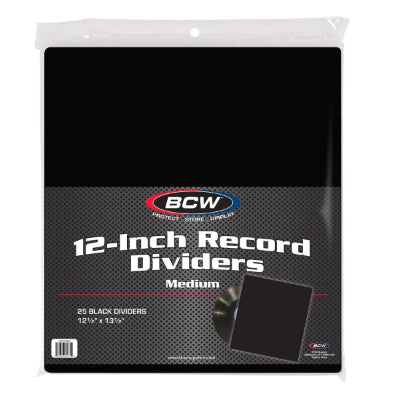 Vinyl Divider Header Cards (Black 25 x Pack)