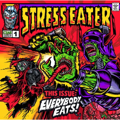 Stress Eater - Everybody Eats! (Clear Red Wave Vinyl)