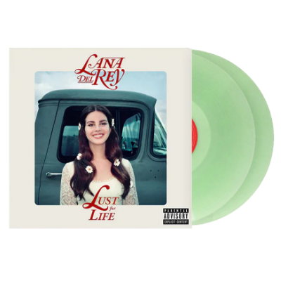 Del Rey, Lana - Lust for Life (Coke Bottle Clear Vinyl) (Corner Sleeve Fold Damaged Copies)