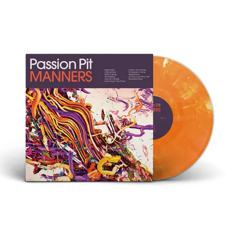 Passion Pit - Manners (15th Anniversary Edition Marble Orange Coloured Vinyl)