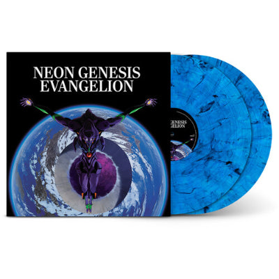 Neon Genesis Evangelion Soundtrack (Limited Deep Blue Black 'Smokey Blue' Marble Coloured 2LP Vinyl)