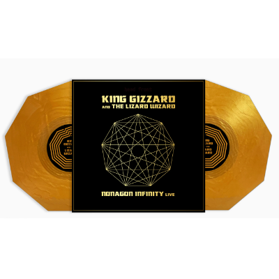 King Gizzard & The Lizard Wizard - Nonagon Infinity (Live) (Gold Nugget Nonagon Shaped Vinyl)