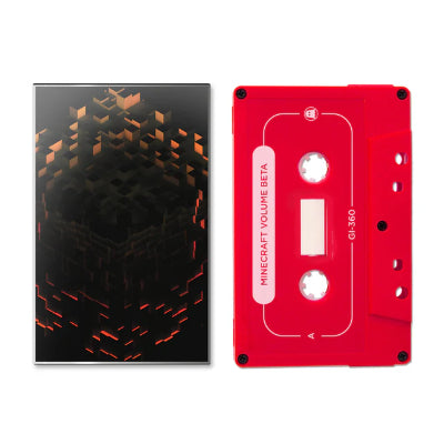 C418 Minecraft Volume Beta (Red or Orange Random Opaque Colour w/ White Ink Cassette)