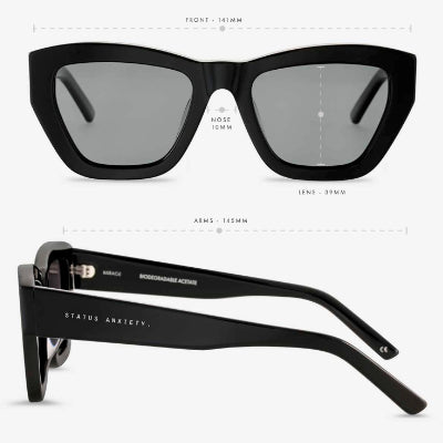 Status Anxiety - Mirage Sunglasses (Black)