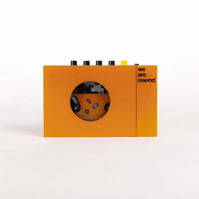 We Are Rewind - Portable Bluetooth Cassette Player (Serge Orange Colour)