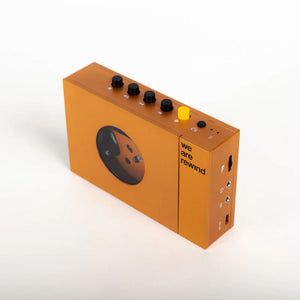 We Are Rewind - Portable Bluetooth Cassette Player (Serge Orange Colour)