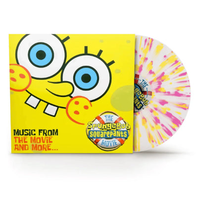 Various - SpongeBob SquarePants Movie: Music From The Movie And More... (BF RSD 2024)(Clear w/ Yellow & Pink Splatter Coloured Vinyl)