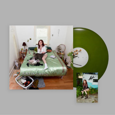 Gavin, Katie - What A Relief (Signed Art Card)(Opaque Olive Coloured Vinyl)
