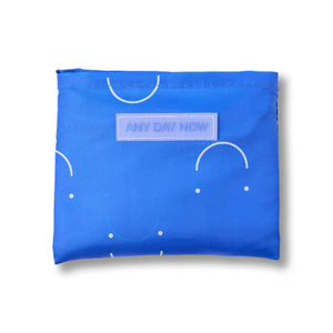 Foldable Tote Bag (Blue Smiley) - Any Day Now