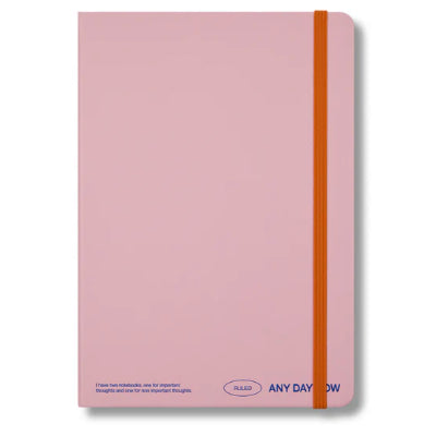 Any Day Now Notebook Ruled A5 (Blush)
