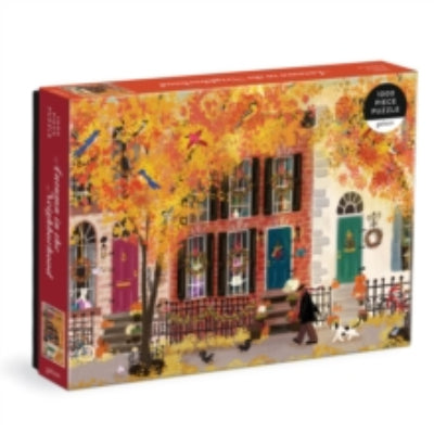 Autumn in the Neighbourhood 1000 Piece Puzzle - Galison