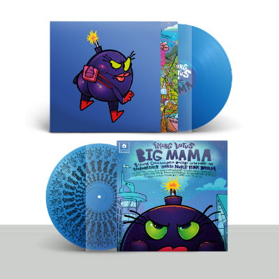 Flying Lotus - BIG MAMA (Exclusive Screen-Printed Blue Coloured 12” EP Vinyl + 12x12 Sticker Sheet)