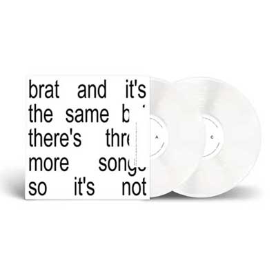 XCX, Charli - Brat and it’s the same but there’s three more songs so it’s not (Limited White 2LP Vinyl)