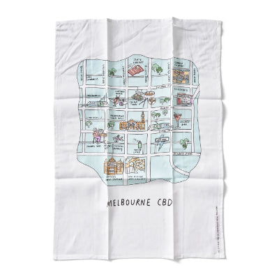 Mixed Business Tea Towel - Melbourne CBD