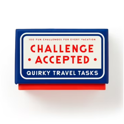 Challenge Accepted Travel Tasks Card Deck - Brass Monkey