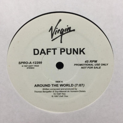 Daft Punk - Around The World (Original & M.A.W Remix) (2026 Virgin Records Pressing) (12" Vinyl)