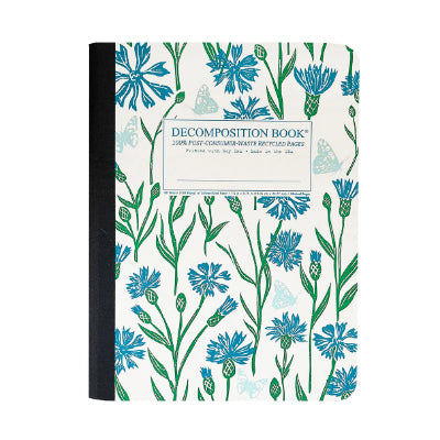 Decomposition Large Ruled Notebook (Cornflower Cover)