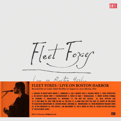 Fleet Foxes - Live On Boston Harbour (RSD 2024)(Limited 3LP Vinyl)
