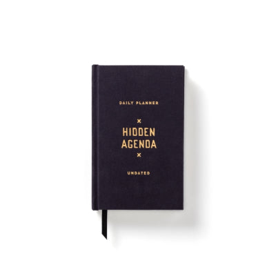 Hidden Agenda Undated Mini Planner - Brass Monkey