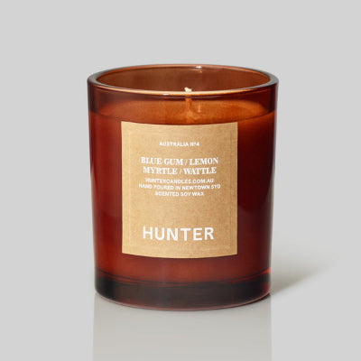 Hunter Candles - Blue Gum, Lemon Myrtle & Wattle: Australia
