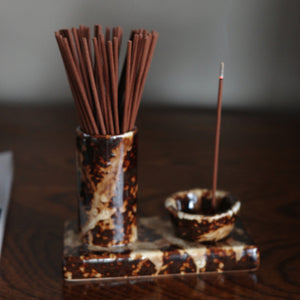 Gentle Habits Ceramic Incense Caddy (Chocolate) – Gentle Habits