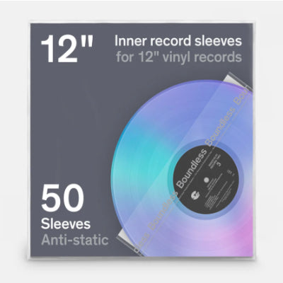 Inner Record Sleeves (50 Pack) - Boundless Audio