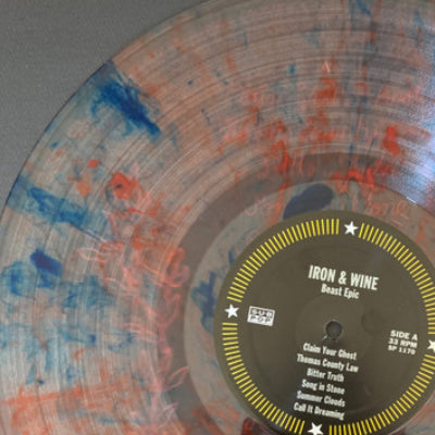 Iron & Wine - Beast Epic (Limited Australian Exclusive Red & Blue Clear Coloured Swirl Vinyl)