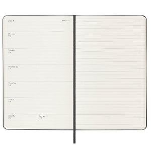 Moleskine 2023-2024 / 18-Month Diary : Weekly (Large Hardcover Black) -  Happy Valley
