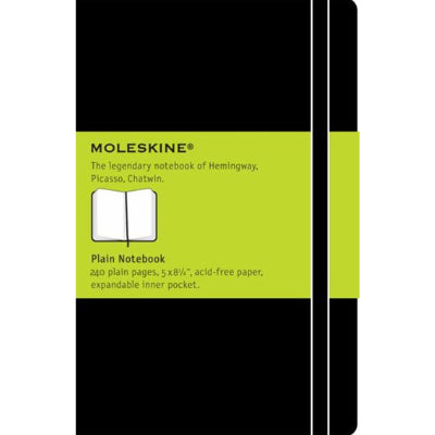 Moleskine Notebook - Classic Hard Cover Large Plain Black