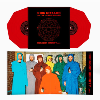 King Gizzard & The Lizard Wizard - Nonagon Infinity Live (Red Transparent Nonagon 2LP Vinyl)