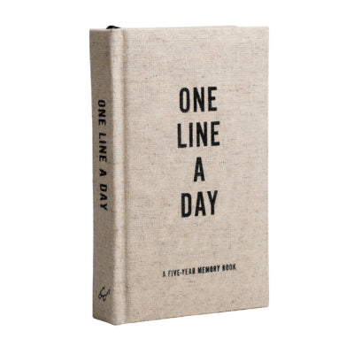 One Line A Day : A Five-Year Memory Book (Canvas Cover)