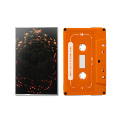 C418 Minecraft Volume Beta (Red or Orange Random Opaque Colour w/ White Ink Cassette)
