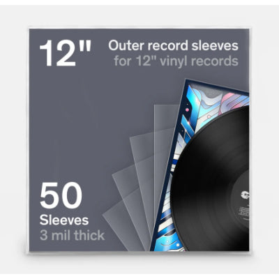 Outer Record Sleeves (50 Pack) - Boundless Audio