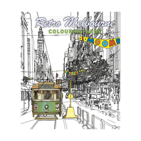 Retro Melbourne Colouring Book