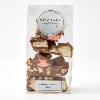 Rocky Road Milk Choc (200g) - New Farm Confectionery